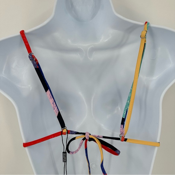 NWT ZAFUL Bowknot Side Tie String Bikini Colorblock Size Small - Picture 7 of 10